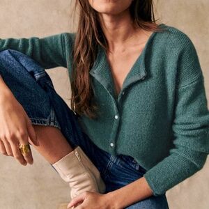 Sezane Gaspard Cardigan - Sage - XS